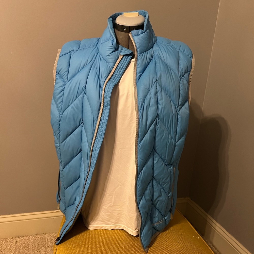 Eddie Bauer 800 Fill Power Down vest women’s XL Tall 365 weatheredge system